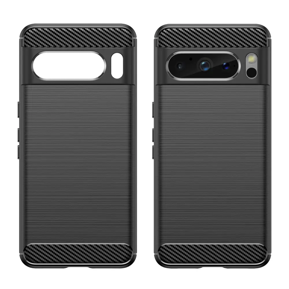 Google Pixel 8 Pro Skal TPU Brushed Svart