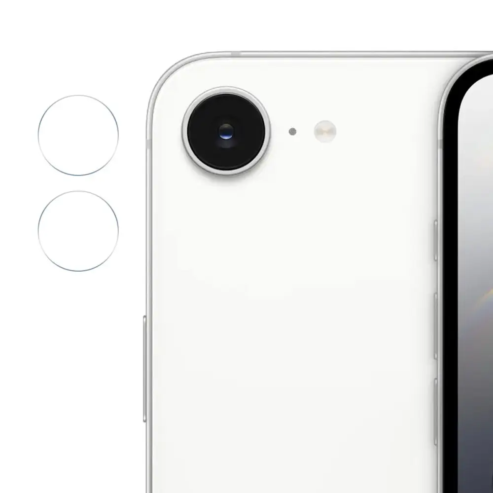 0.2mm Hærdet Glas Linsebeskytter iPhone 16e  (2-pack)