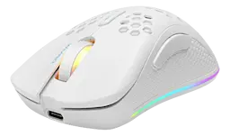 Trådløs RGB ultralet gamingmus WM80, Hvid