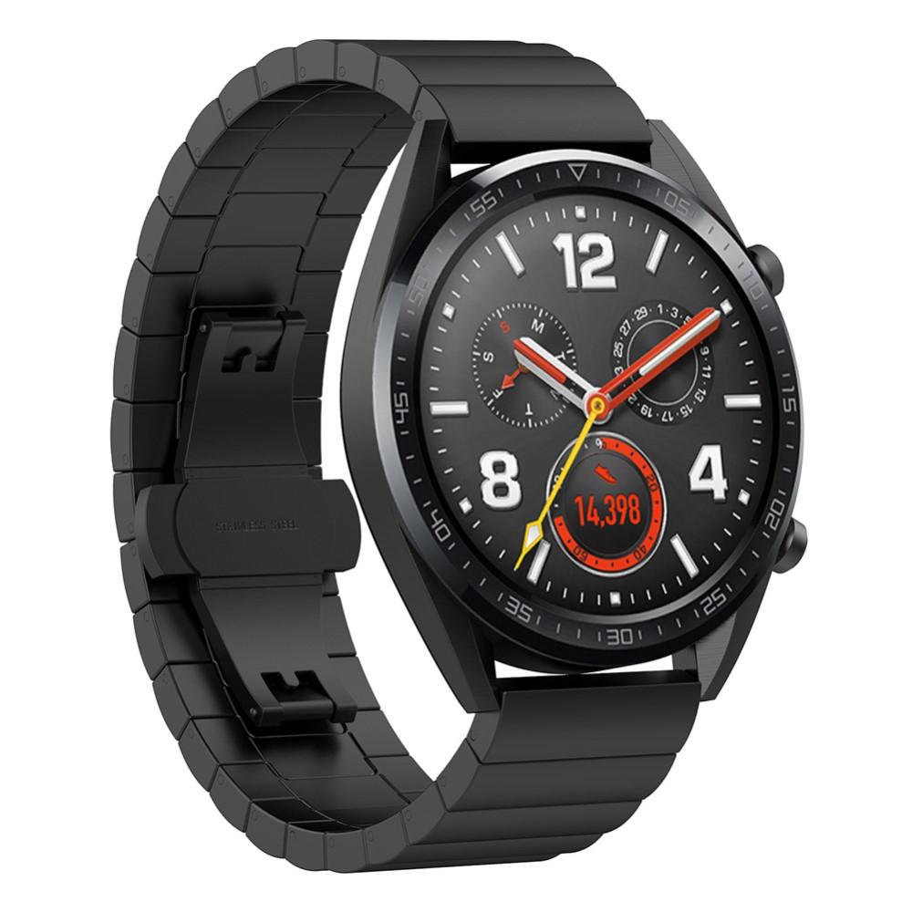 Huawei Watch GT 2 Pro/Watch GT 2 46mm/Watch GT Reim med lenker Svart