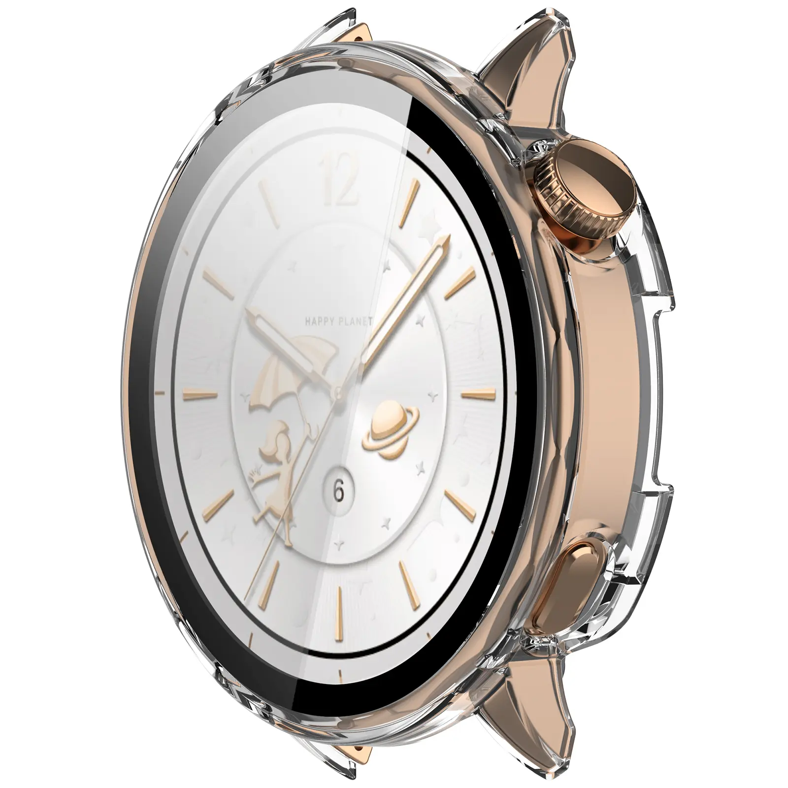 Full Cover Case  OnePlus Watch 3 43mm Genomskinlig