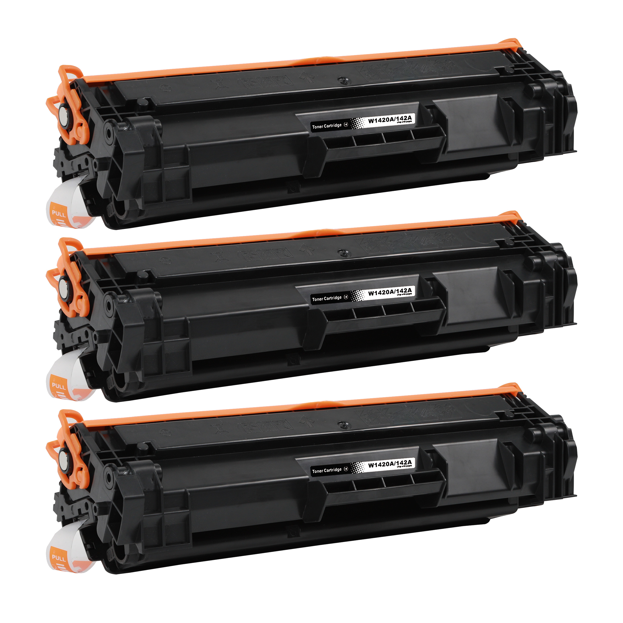 3-pack Toner HP LaserJet MFP M141a - ersätter HP 142A / W1420A, Svart, 950 sidor