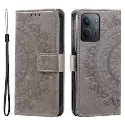 Læderetui Mandala Xiaomi Redmi 15C Grå