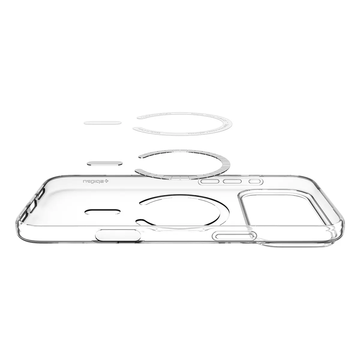 iPhone 17 Pro Case Liquid Crystal MagSafe Clear White