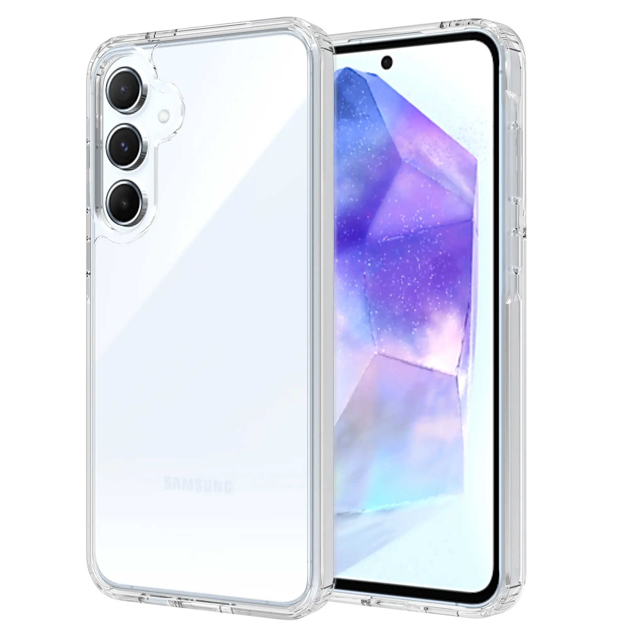 Hybridskal Samsung Galaxy A55 Genomskinlig