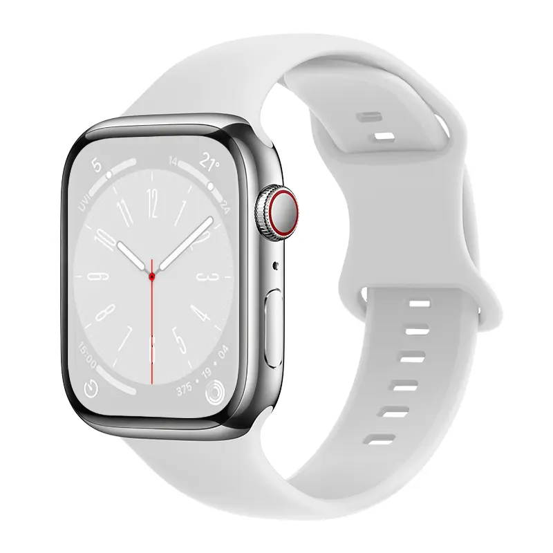 Rem af silikone til Apple Watch Series 1-3 38mm Hvid