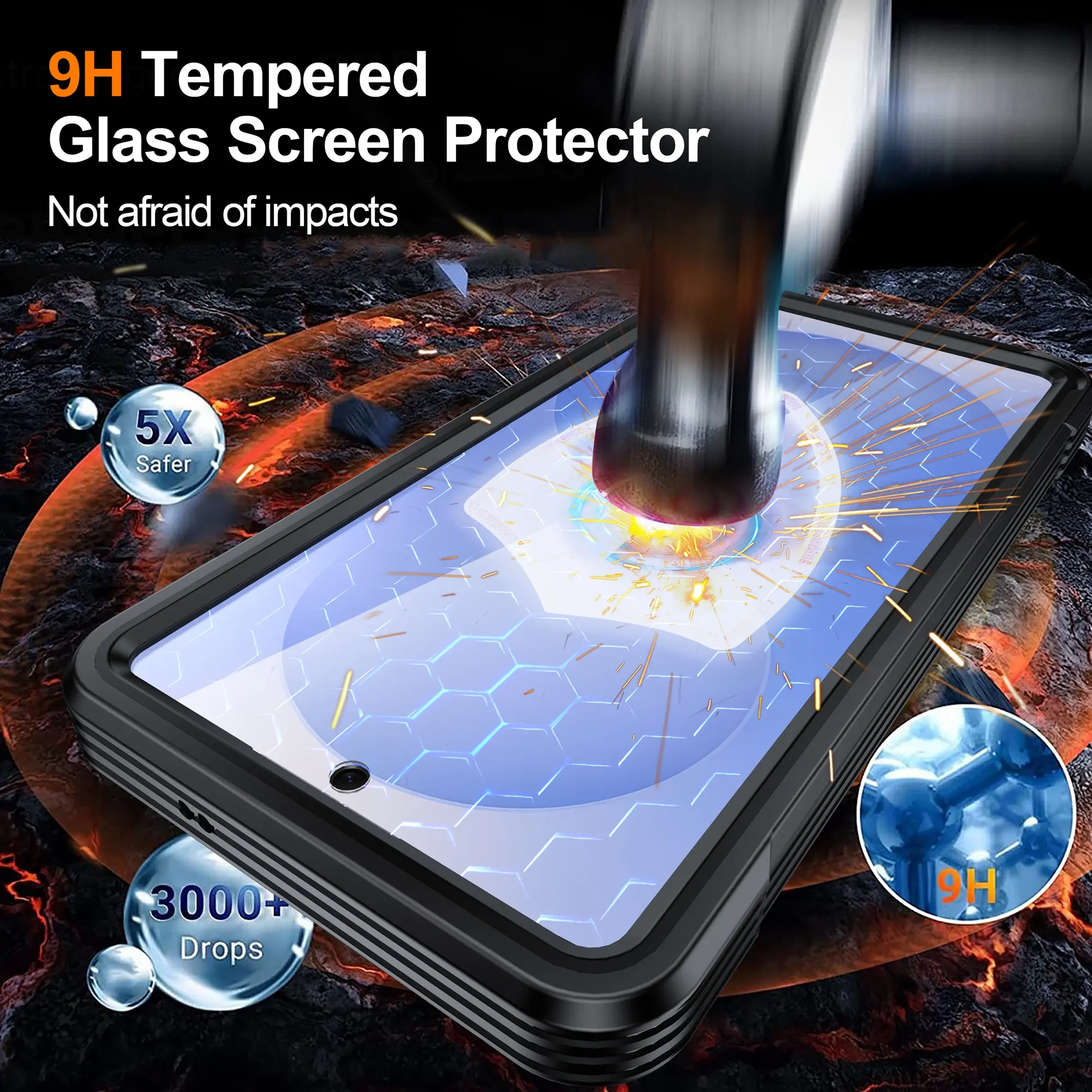 Premium Full Protection Case Samsung Galaxy S26 Plus Svart