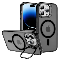 Hybridikuori Kickstand MagSafe iPhone 14 Pro Max Musta