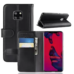 Ægte Læderetui Huawei Mate 20 Pro Sort