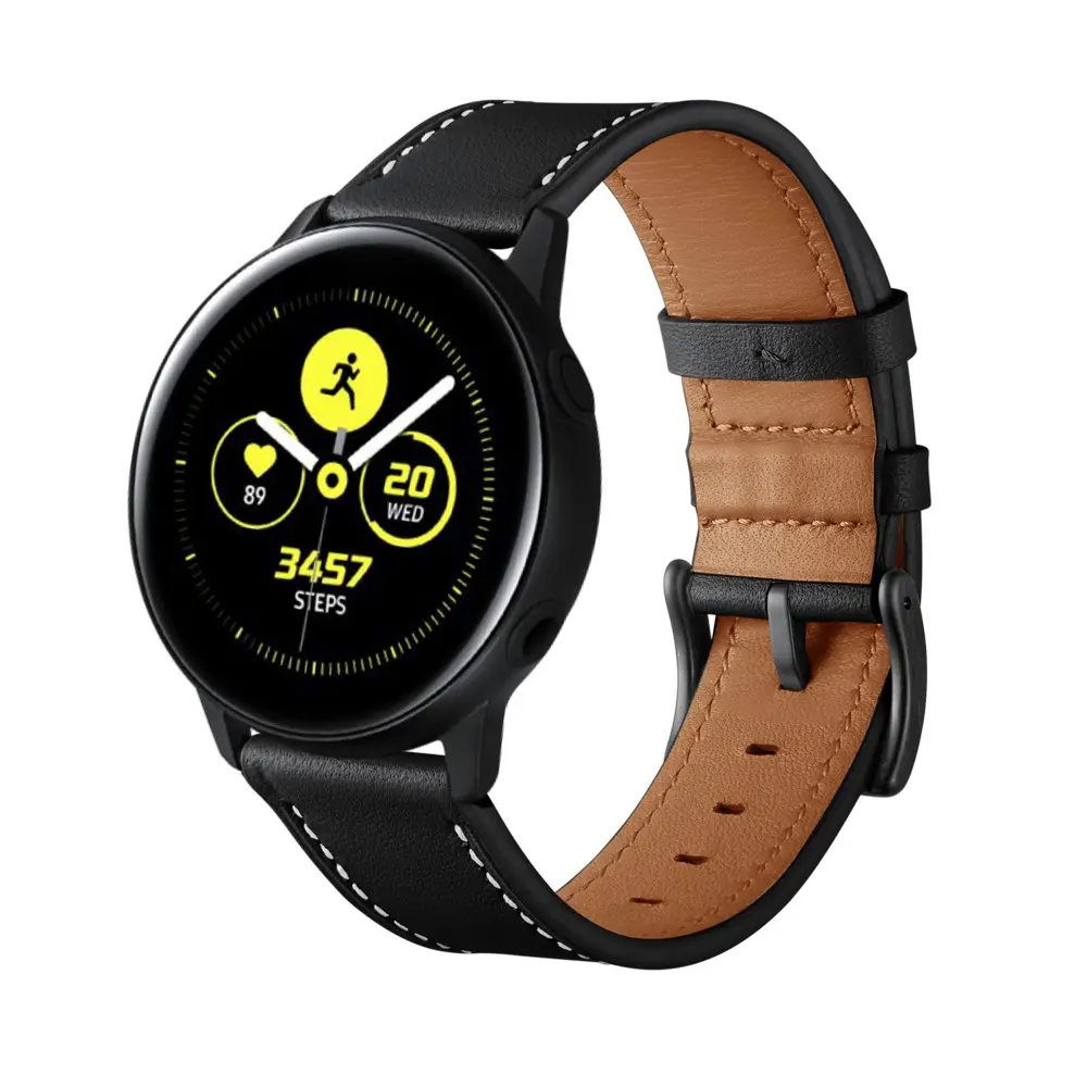 Samsung Galaxy Watch 42mm Reim Lær Svart