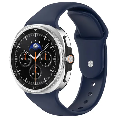 Silikonarmband Samsung Galaxy Watch 8 44mm Mörkblå