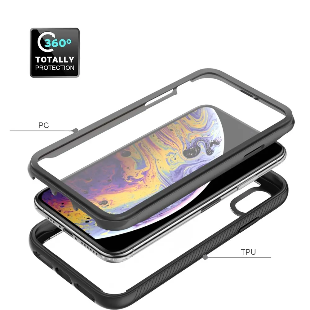 Full Protection Case iPhone X/XS Svart
