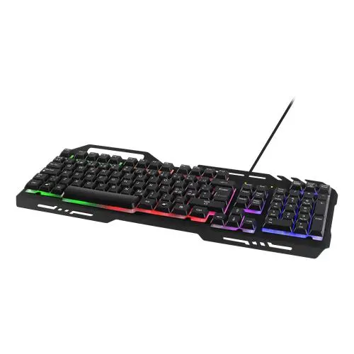 DK120 Pelinäppäimistö RGB-valaistuksella, Musta