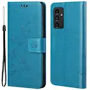 Lærveske Sommerfugler Samsung Galaxy A13 Blå