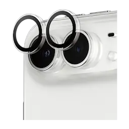 iPhone Duo Hoops linsebeskyttelse med aluminiumramme, Gennemsigtig