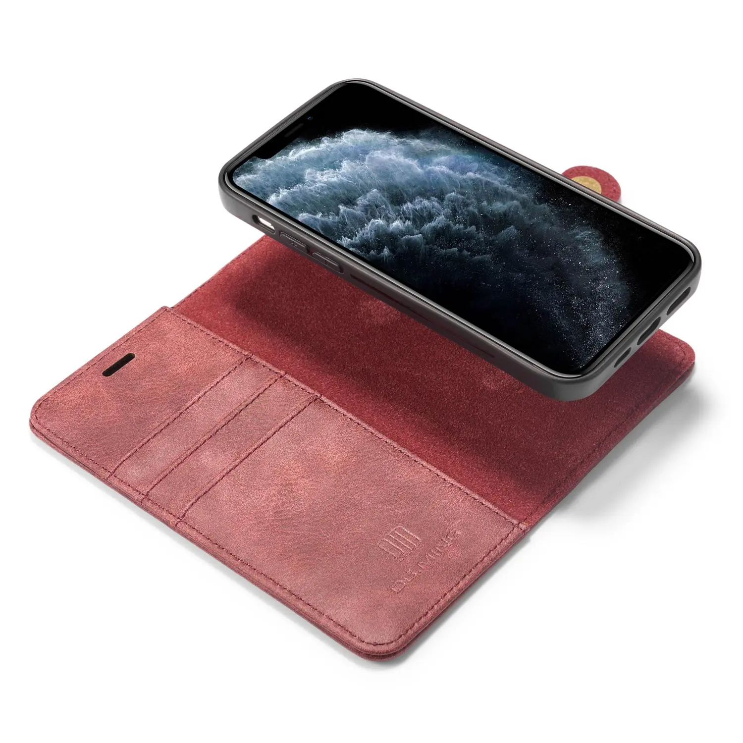 Magnet Wallet iPhone 12/iPhone 12 Pro Red