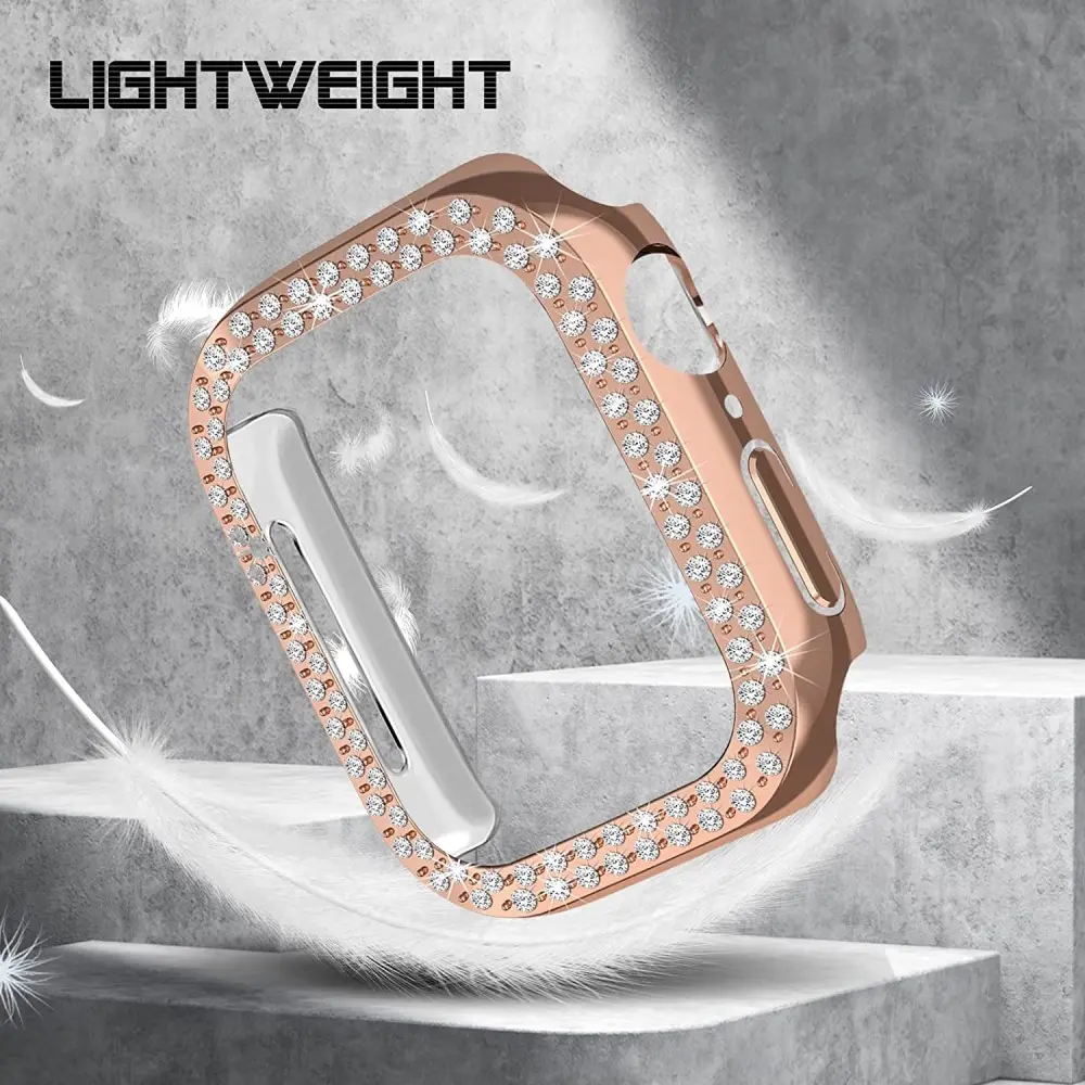 Rhinestone Skal Apple Watch SE 3 40mm roséguld