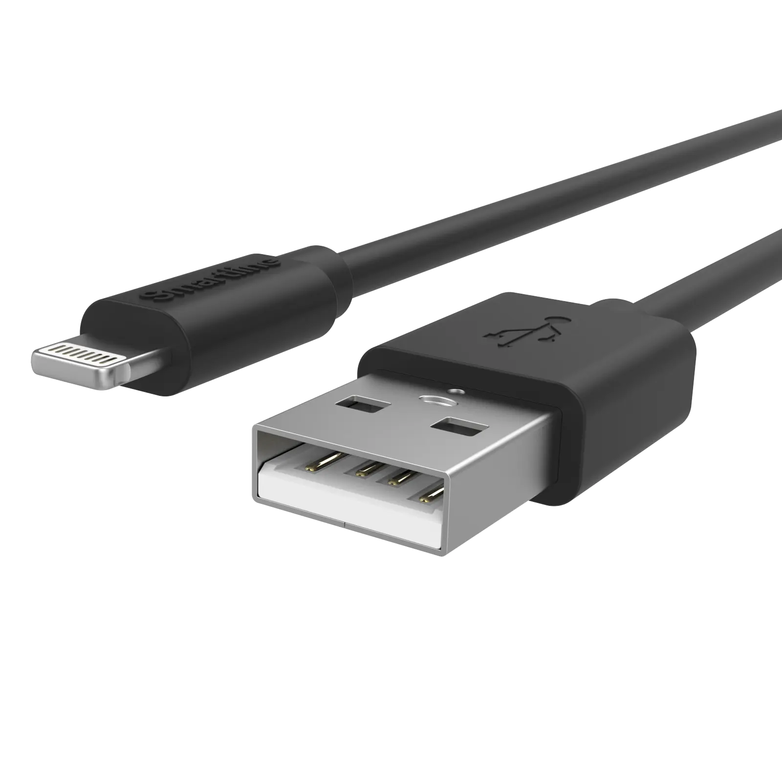USB-kabel Lightning 2m Svart