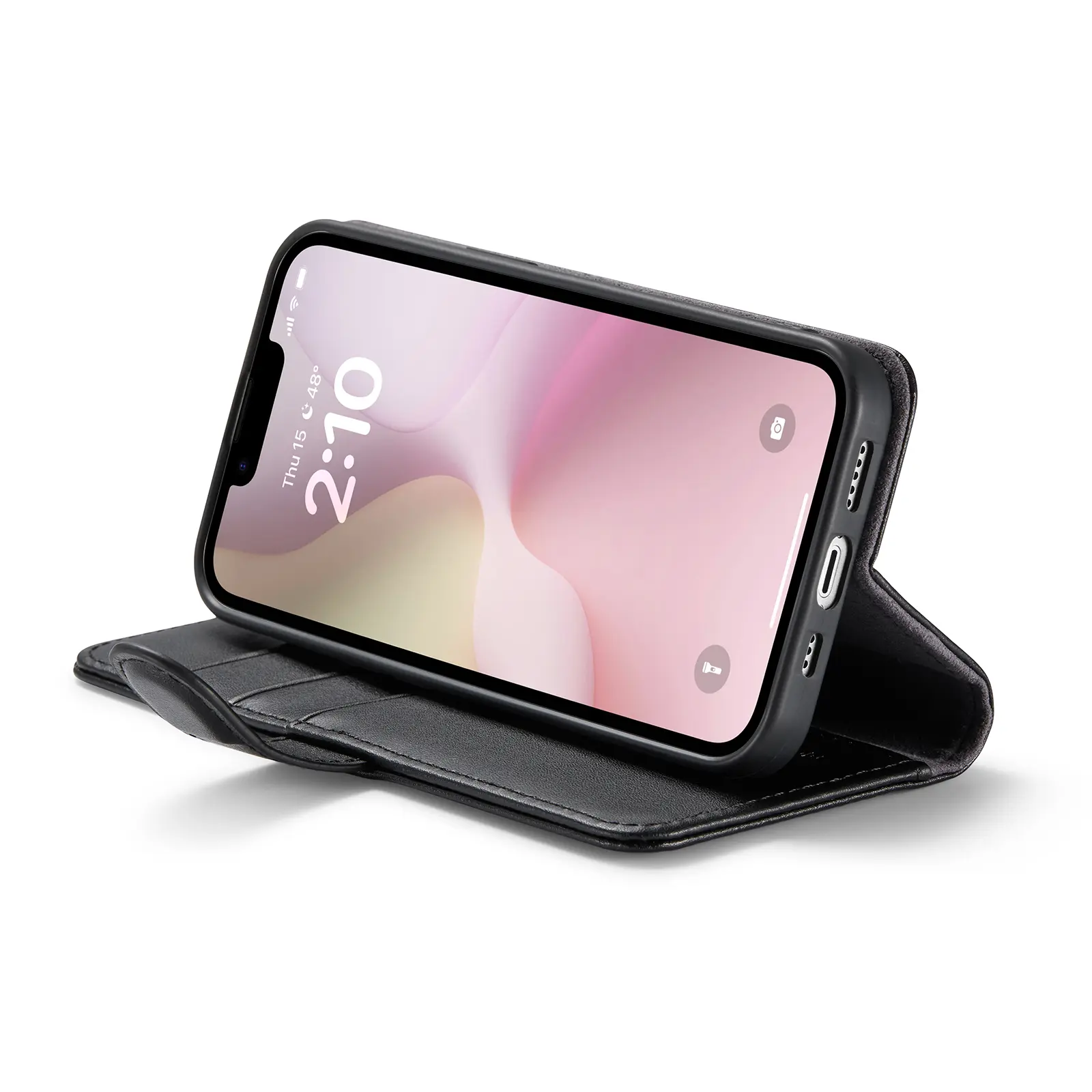 Äkta Läderfodral iPhone 17e Svart