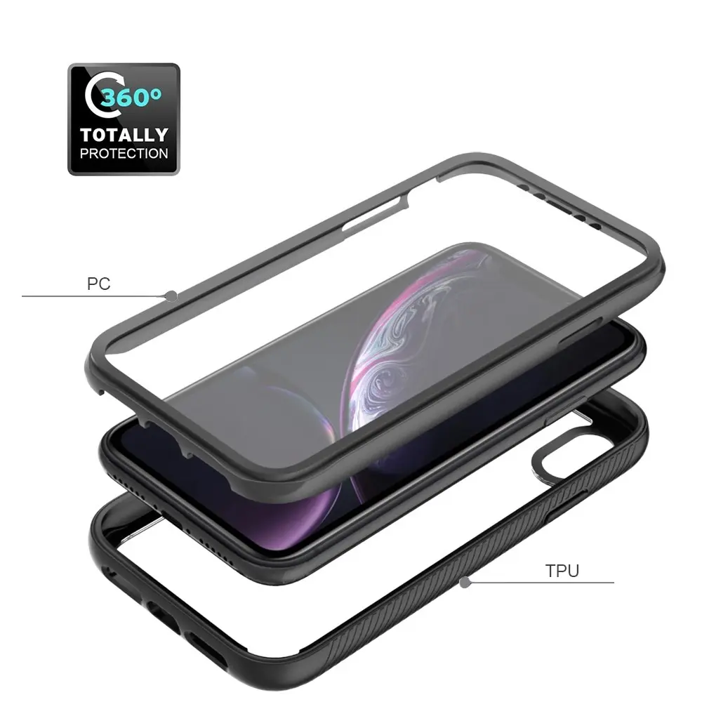 Full Protection Case iPhone Xr Svart