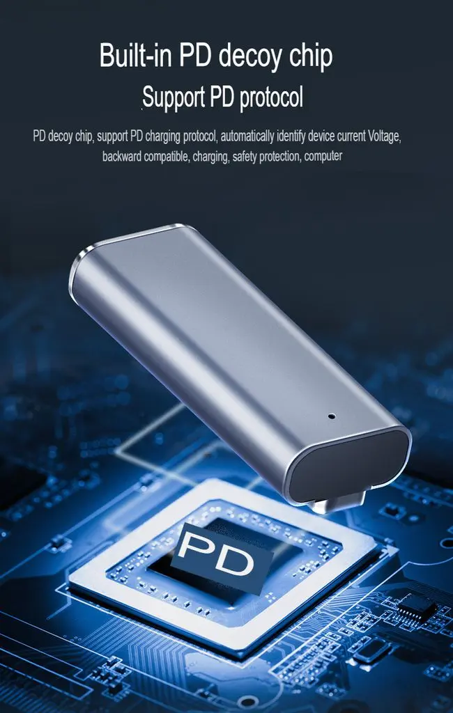 USB-C PD 100W till MagSafe 2 adapter Grå