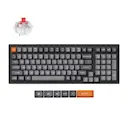 K4 MAX Tri-Mode Hot Swap QMK/VIA Trådløst gamingtastatur, Super Red