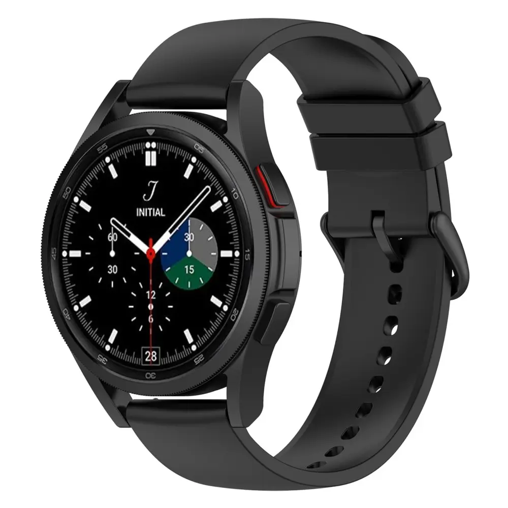 Rem af silikone til Samsung Galaxy Watch 5 Pro 45mm Sort