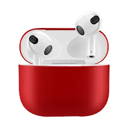 Apple AirPods 3 ohut silikonikuori, Punainen