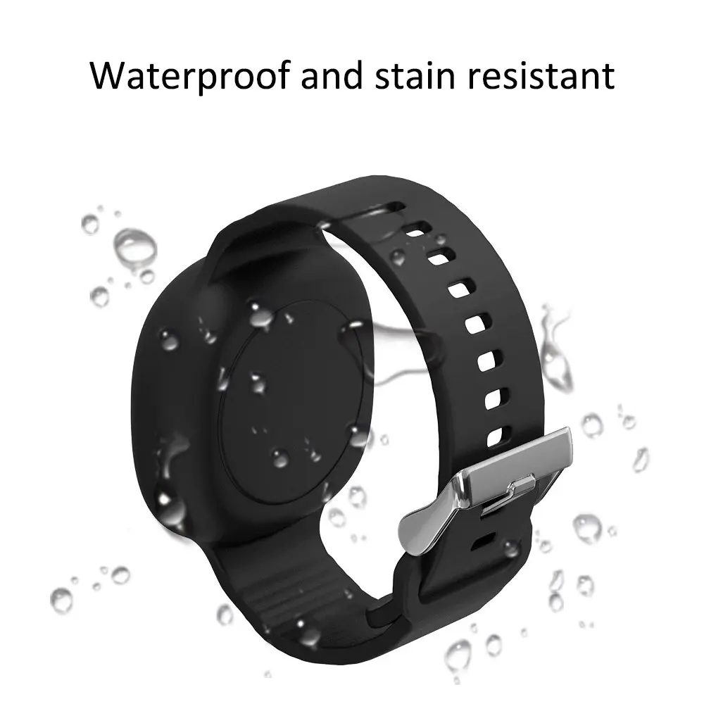 Vattentätt Silikonarmband Samsung Galaxy SmartTag Svart