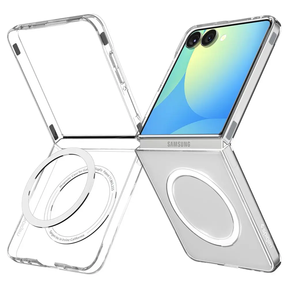 Samsung Galaxy Z Flip 7 Case AirSkin MagSafe Clear White