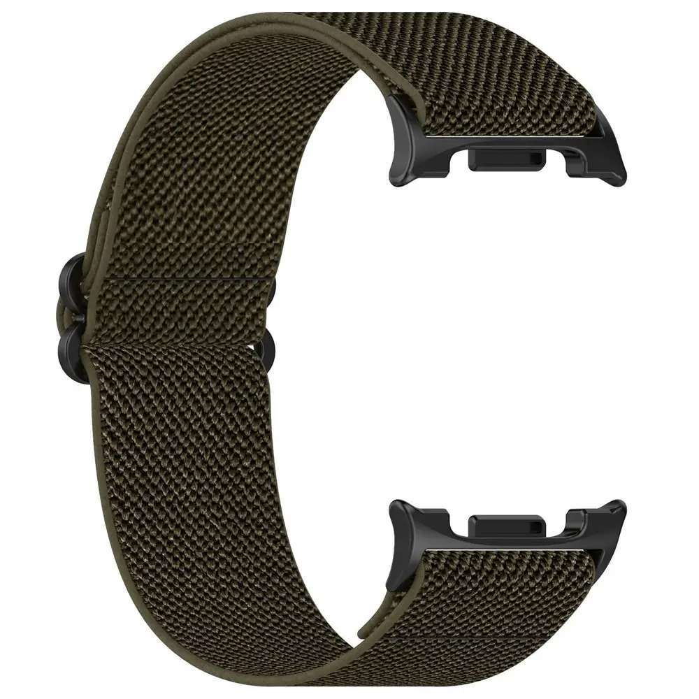 Elastiskt Nylonarmband Samsung Galaxy Watch 9 40mm Mörkgrön