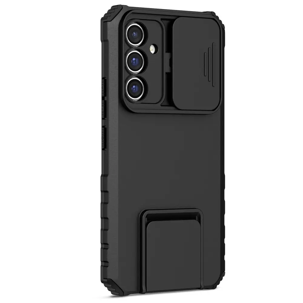 Samsung Galaxy A56 Kickstand Skal Kameraskydd Svart