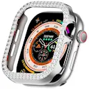 Apple Watch Series 10 46mm Rhinestone cover sølv