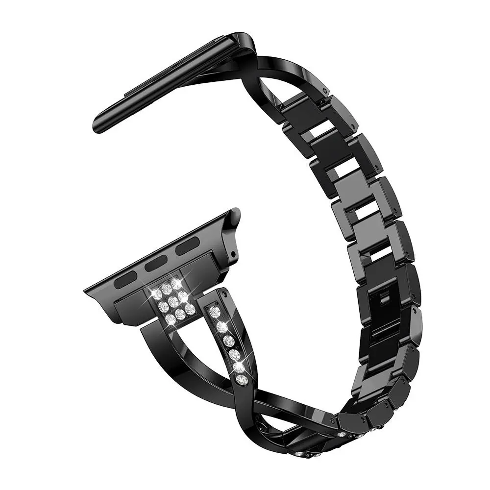 Crystal Bracelet Apple Watch Series 11 42mm Svart