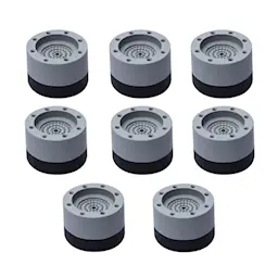 Stabelbare vibrationsdæmpende fødder til vaskemaskine og tørretumbler (8-pak)