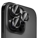 iPhone 15 Pro Linsebeskytter Metal, Sort