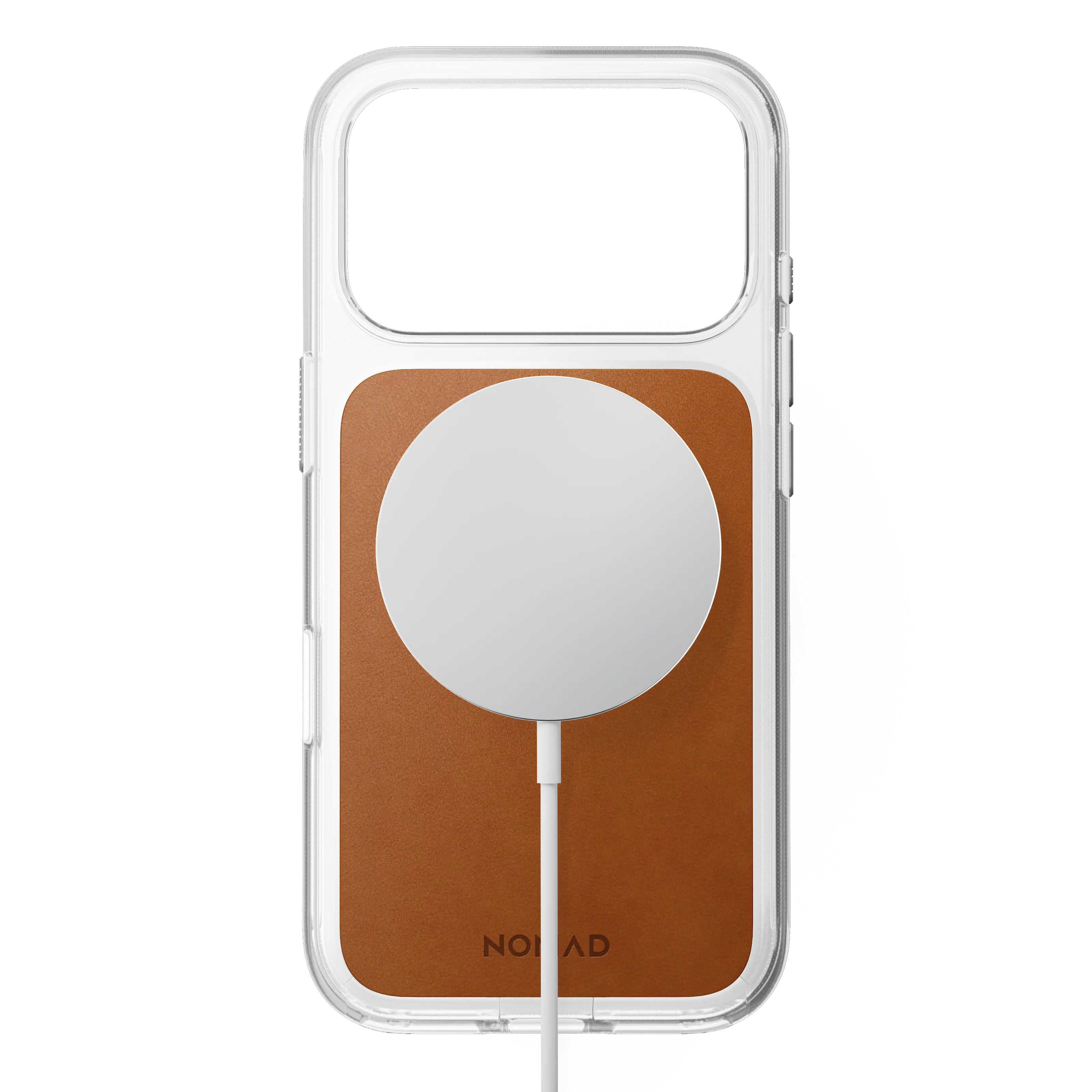 iPhone 18 Pro Clear Leather Case MagSafe Saddle