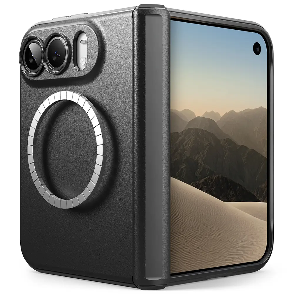 Onyx Flap Magnetic Case iPhone Duo Black