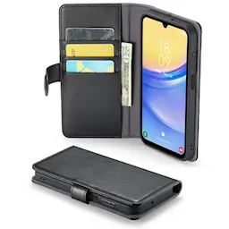 Aito Nahkakotelo Samsung Galaxy A25 Musta