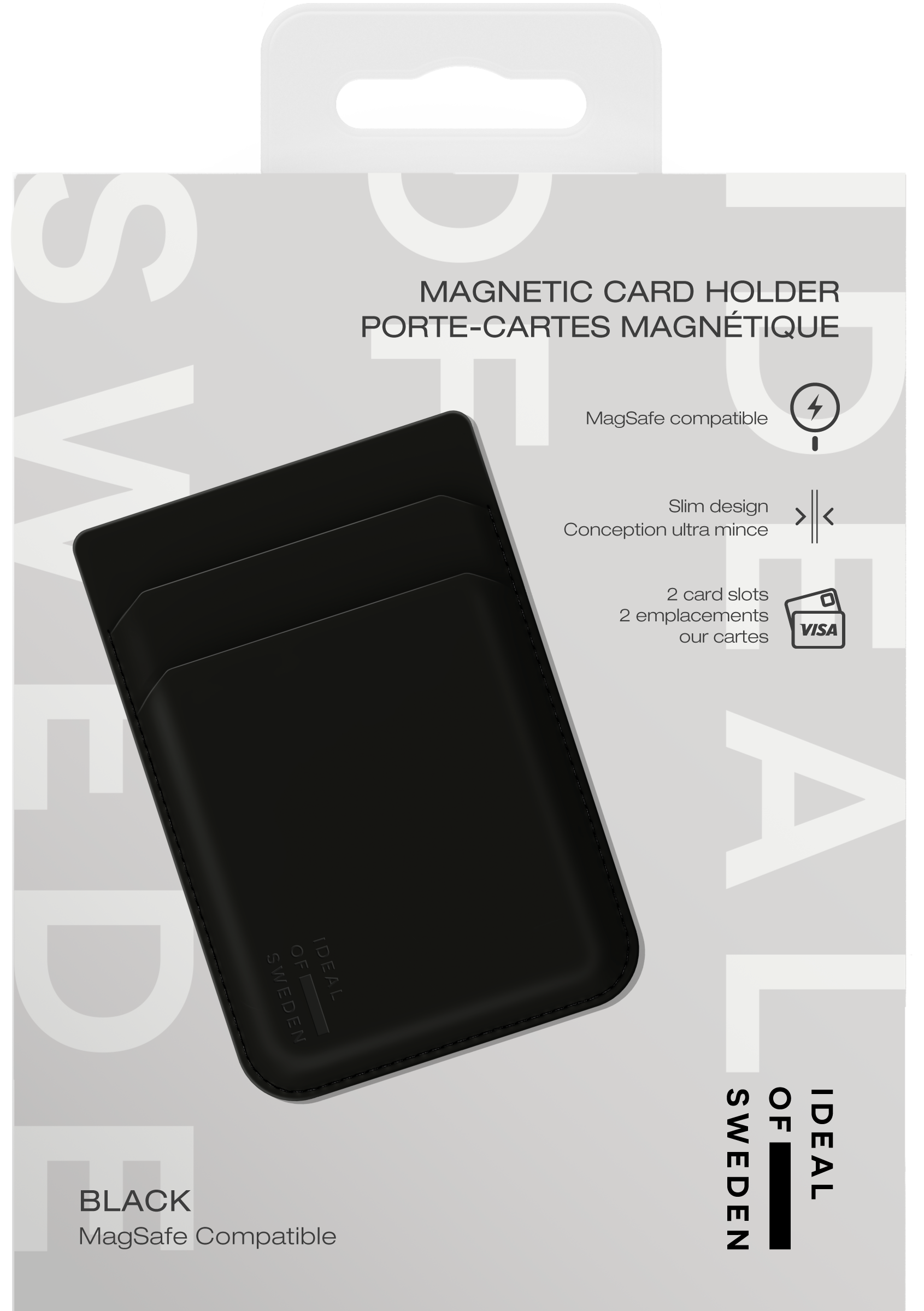 MagSafe Magnetic Card Holder Black