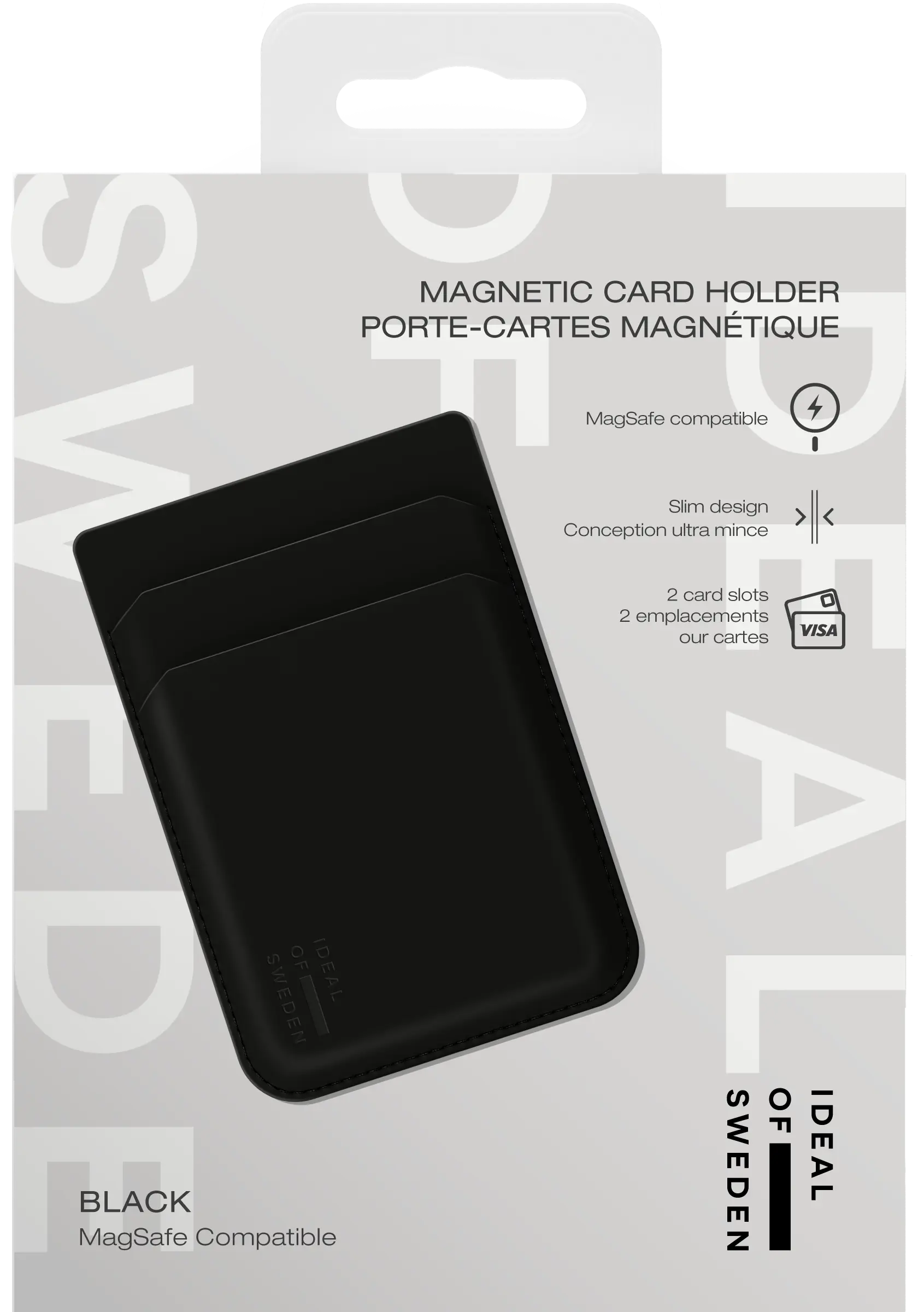 MagSafe Magnetic Card Holder Black