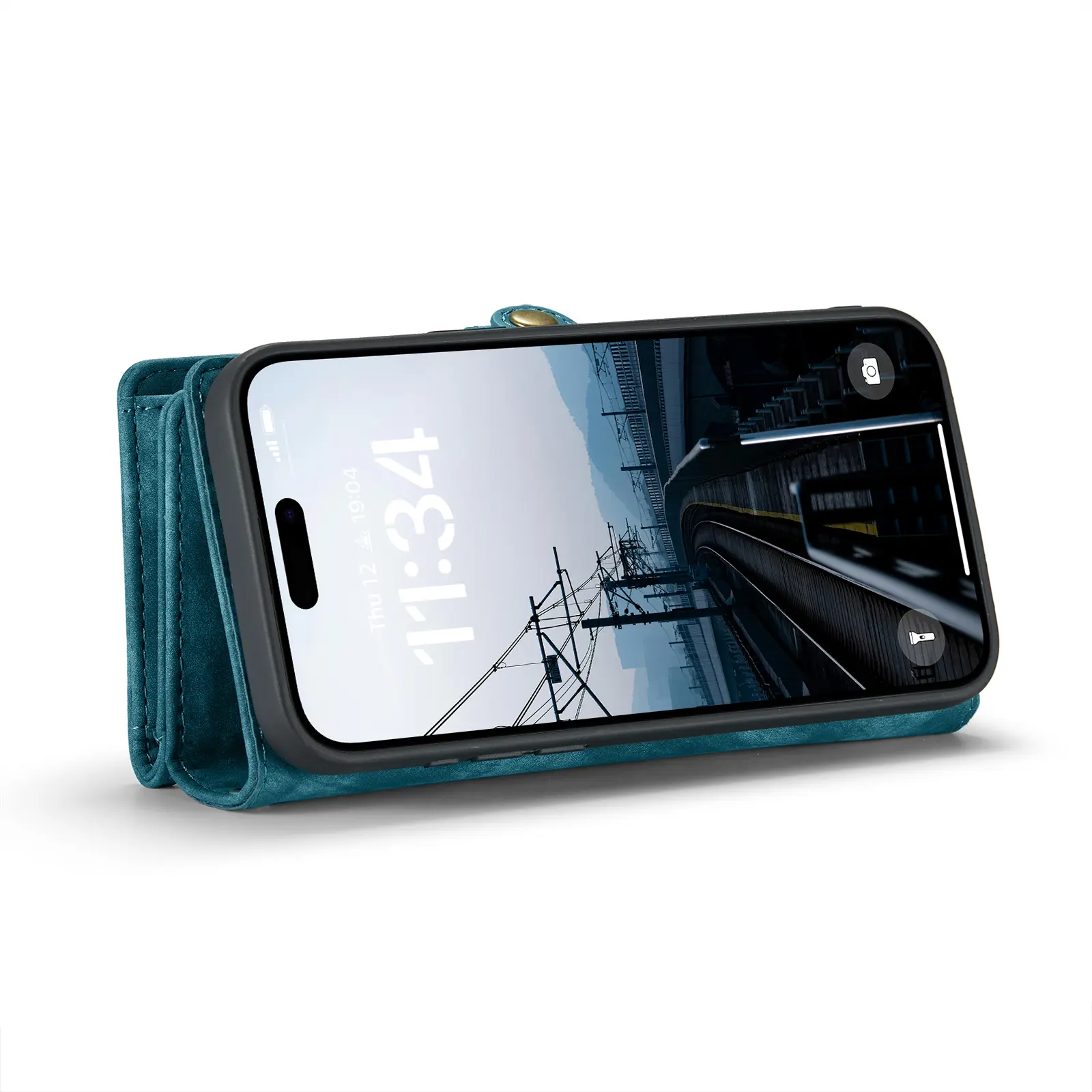 Multi-slot Plånboksfodral iPhone 16 Pro Blå