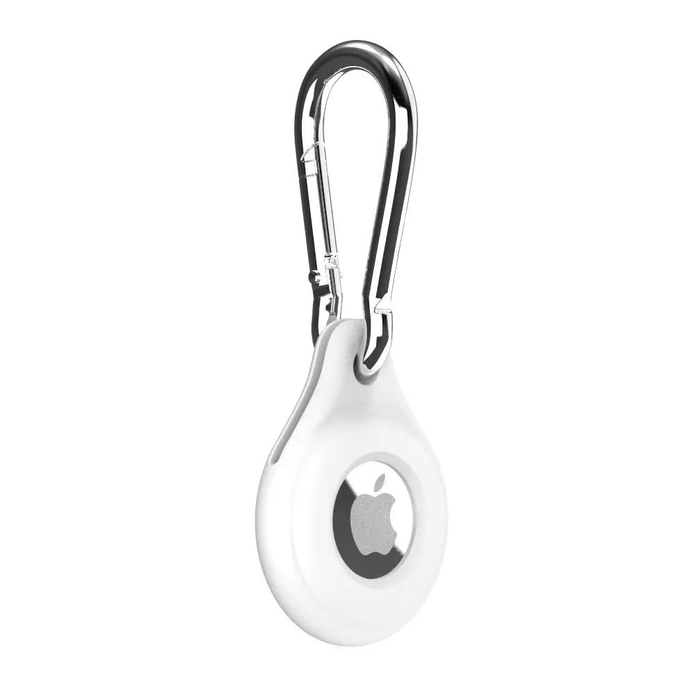 AirTag Silicone Keychain Case White