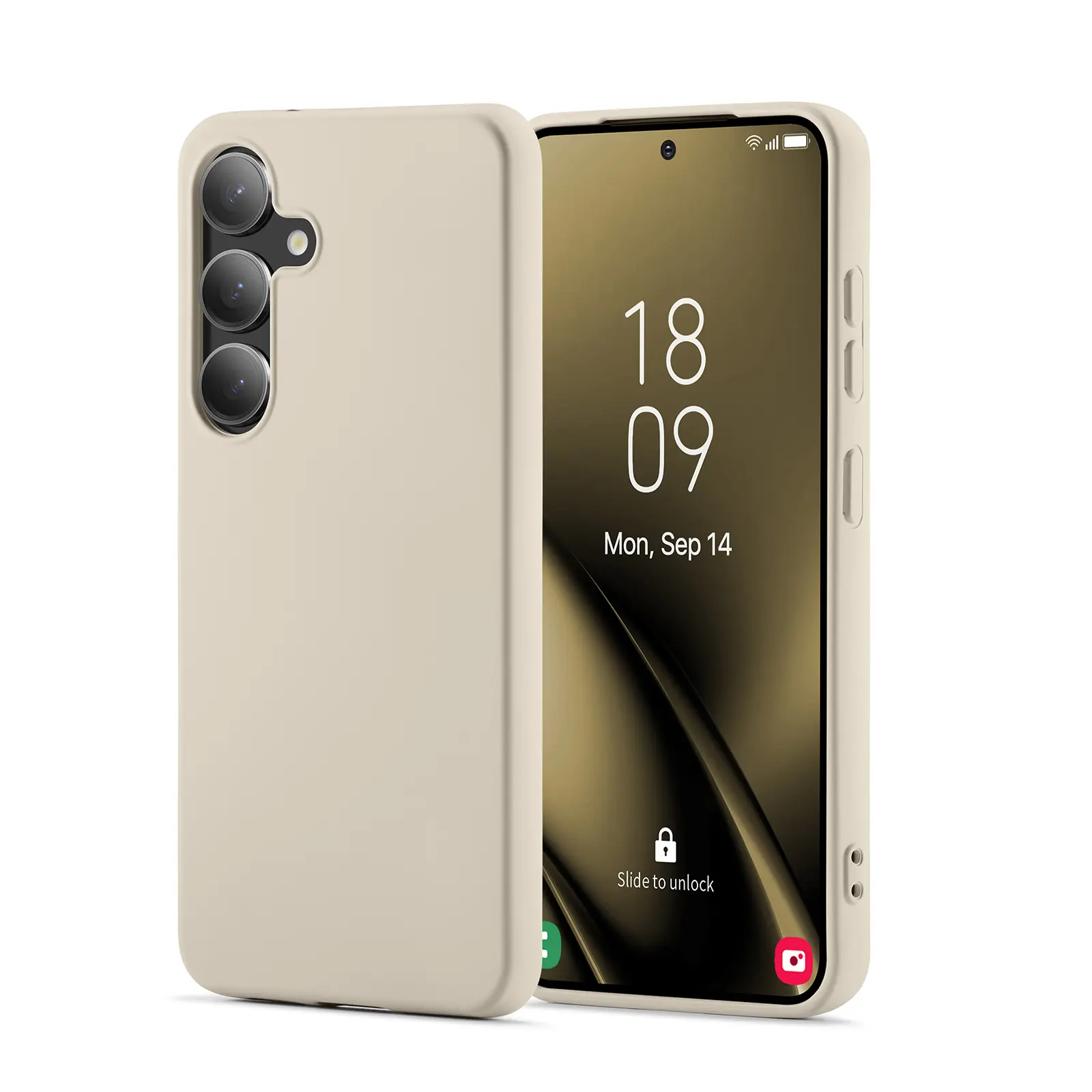 TPU Cover Samsung Galaxy S25 Beige