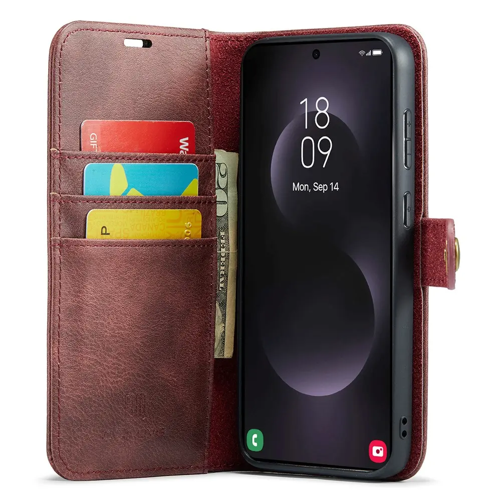 Magnet Wallet Samsung Galaxy S25 Edge Red