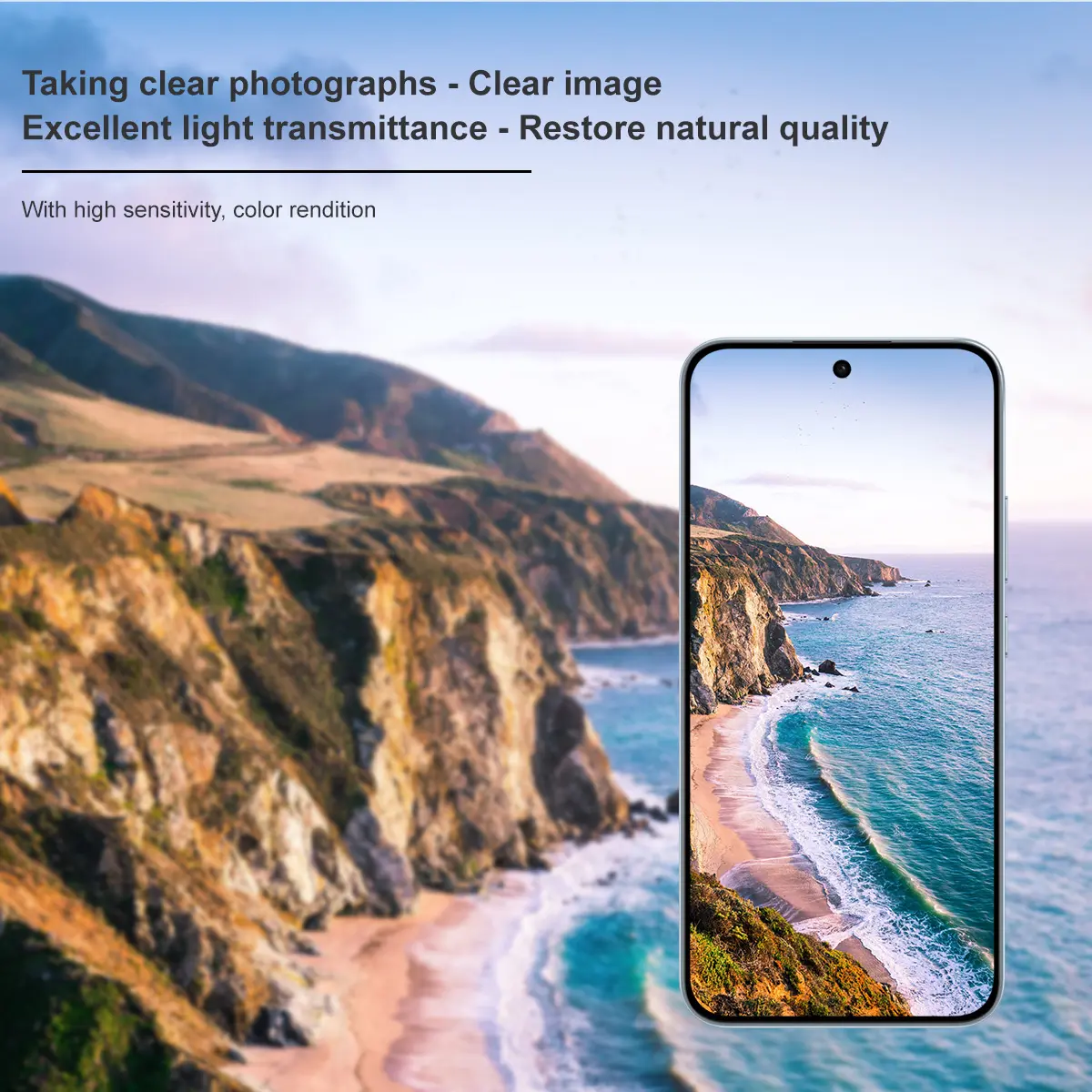 Härdat Glas 0.2mm Linsskydd Oppo Reno 14 F Genomskinlig