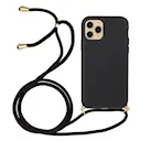 Cover halskæde strop iPhone 15 Pro sort