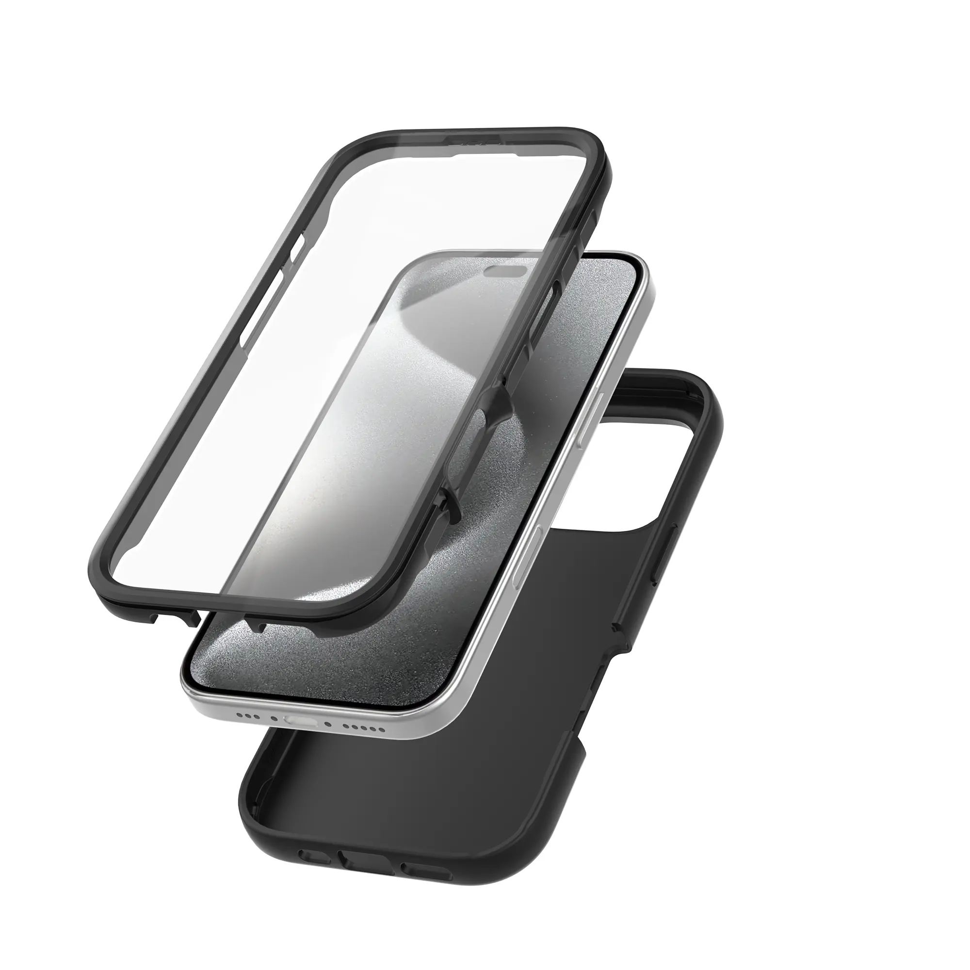 Full Protection Case iPhone 16 Pro Svart