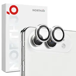 Linsebeskytter Herdet Glass Aluminium iPhone Duo Sølv