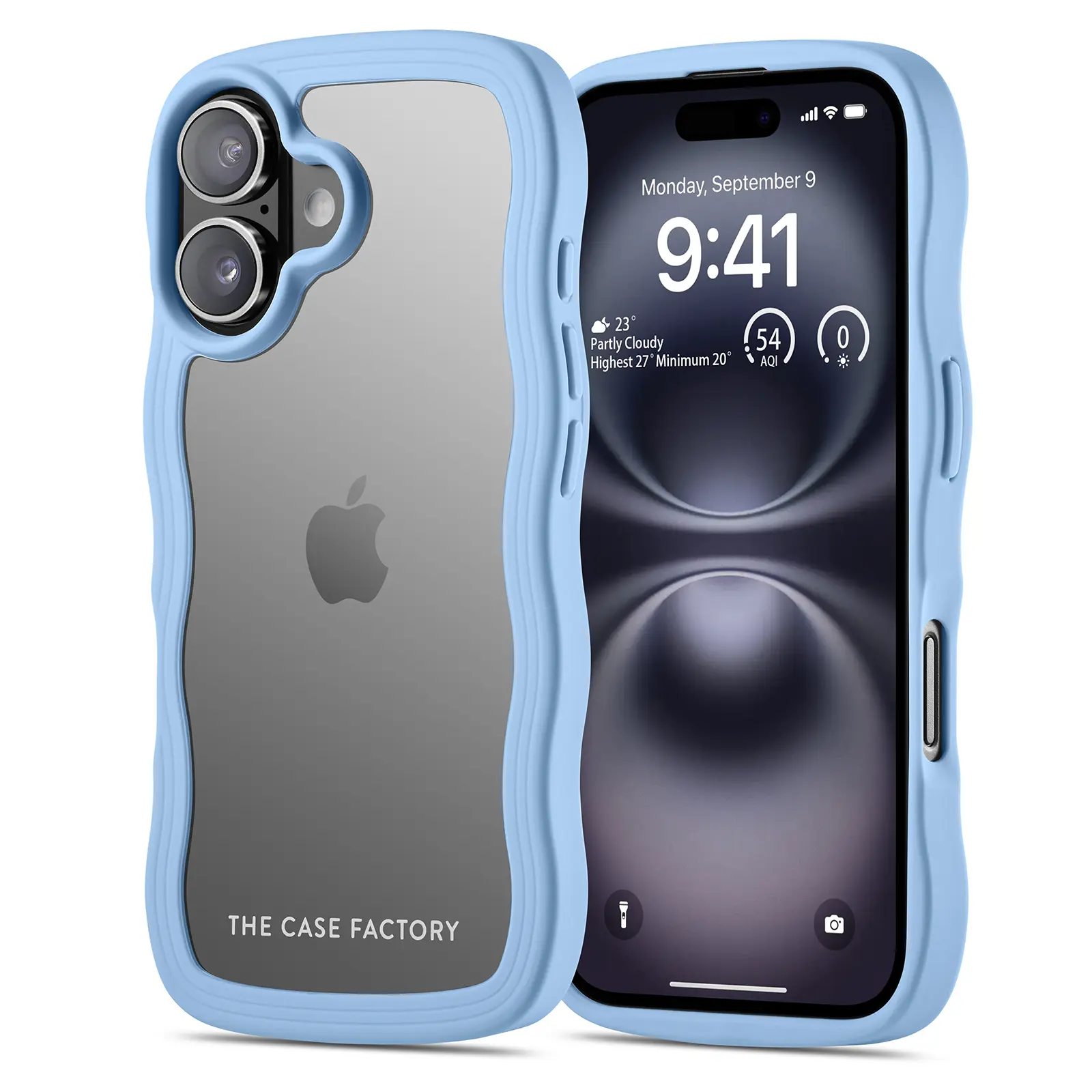 The Wave Case iPhone 17 Blå